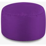 Veeva pouf rond, repose - pieds - 38cm x 20cm - textile tiss�, r�sistant � l?eau, poufs d?int�rieur et ...