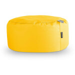 Happers - pouf rond similicuir indoor jaune
