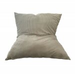 Pouf velours côtelé déhoussable - 140x180 cm beige bananair Pouf velours côtelé déhoussable - 140x180 cm beige bananair