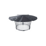 Poujoulat - chapeau chinois inox rglable de 140  200 mm anti - oiseau