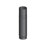 Poujoulat - element zoom reglable de 51 a 86cm emaille noir mat 150