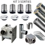 Poujoulat - pack distribution air chaud 3 sorties