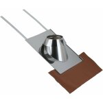 Poujoulat - solin inox 15 � 30� tuile therminox - diam�tre int. : 130 / diam�tre ext. : 194