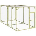 Poulailler 200x400x200 cm bois de pin massif impr�gn� vidaxl