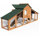 Poulailler en bois xl avec pondoir et perchoir