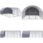 Poulailler d'extérieur 3x6x2 m acier galvanisé - poulailler extérieur - abri poulet - coop poule - cage ... Poulailler d'extérieur 3x6x2 m acier galvanisé - poulailler extérieur - abri poulet - coop poule - cage ...