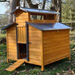 Poulailler farmer xl 6  10 poules bois fsc toit tle ouvrant
