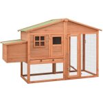 Poulailler avec nichoir bois de sapin massif vidaxl