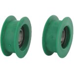 Poulie a gorge plate