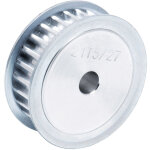 Poulie pour courroie crante en aluminium 27 dents , pas de 5mm, alsage 8mm ( prix pour 1 )