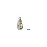 Poulie simple fixe nickele (40mm)