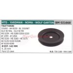 Poulie pour tracteur tondeuse 155 / 92 ah 8220 mtd 021668