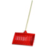 Poussoir  neige manche bois - corail - 8000097