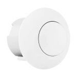 Bouton poussoir pneumatique pour wc encastr�, blanc.