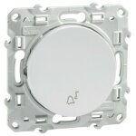 Schneider electric ? poussoir carillon blanc s520246 ? 10a ? 250v ca ? fixation par vis ? indice de protection ...