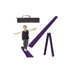 Poutre d'quilibre pliable pour enfant avec tapis antidrapants et sac de rangement - 210 x 10 x 6, 5 ...