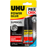 Uhu - power glue gel - colle instantan�e ultra rapide et forte, ne coule pas, sans solvants, transparente, ...