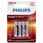 Pile alkaline philips aaa - lr03 1, 5v (emballage 4 unit) 10, 5x44, 5mm