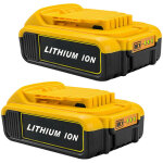 2x batterie pour dewalt dcb184 dcb184b - xj dcb180 dcb181 dcb182 dcb183 dcb185 18v xr power tool battery ...
