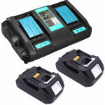 Pack de 3) 2x batterie 14. 4v 1500mah pour makita bl1430 bl1415n bl1415 bl1440b bl1450b + chargeur � ...