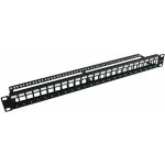 Microconnect - pp - 004blank panneau de brassage 1u - baie d'entre (noir, 1u)