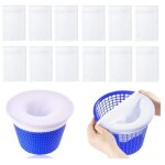 Pr�filtre skimmer piscine - lot de 30 pi�ces, r�utilisable pour panier de piscine, capture d�bris, feuilles ...