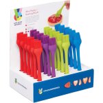 Colourworks pr�sentoir de 24 mini - pinceaux � p�tisserie en silicone de couleurs assorties