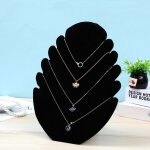 Pr�sentoir de colliers en velours, pr�sentoir de bijoux en velours pour bracelets, colliers, rangement ...
