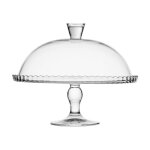 Prsentoir  gteau avec cloche 'lara' 32cm transparent