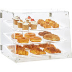 Presentoir a patisserie a 3 niveaux vitrine de boulangerie transparente en acrylique etagere presentation ...