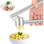 Presse ail, ecrase ail, presse ail inox professionnel, garlic crusher, facile � presser, facile � nettoyer ...