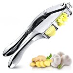 Presse - ail inox - 1 pi�ce, presse - ail inox 2en1 manuel ergonomique - lave - vaisselle compatible, ...