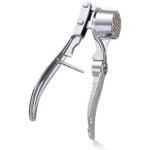 Presse - ail � la main avec �plucheur gadget de gingembre � l'ail �cras� � la main pour le restaurant ...