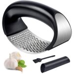 Presse - ail, nettoyage et �plucheur de tube � l'ail en silicone, noir