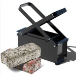 Presse briquette de papier, acier pour blocs, manuel, comprimer, hlp 32x14x13cm, (noir). Presse briquette de papier, acier pour blocs, manuel, comprimer, hlp 32x14x13cm, (noir).