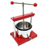 Wiltec - presse � fruits � vis ? 180 x 180 x 115 mm ? capacit� 3 l ? double cuve en acier inoxydable ...