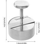 Presse � hamburger, moule steak hach� en acier inoxydable 304 avec �chelle, pour r�union de famille, ...
