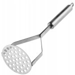 Presse purée avec grille perforée en acier inoxydable, presse purée avec poignée ovale, presse à pommes ... Presse purée avec grille perforée en acier inoxydable, presse purée avec poignée ovale, presse à pommes ...