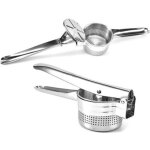 Presse - pur�e multifonction en acier inoxydable pour pur�e de pommes de terre, fruits, l�gumes, presse ...