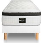 Prestige literie - ensemble matelas sommier privilge 120 x 190 cm - couleur : blanc