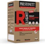 Prestonett - enduit de rebouchage allg r light en poudre en bote 600 g pour intrieur