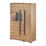Meublorama - vitrine design xl collection breda. coloris chne