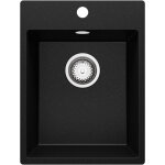 Primagran - evier cuisine en granit 38x50cm, lavabo 1 bac + kit de vidage, Évier à encastrer au meuble ... Primagran - evier cuisine en granit 38x50cm, lavabo 1 bac + kit de vidage, Évier à encastrer au meuble ...