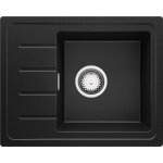 Primagran - evier cuisine en granit 55x44cm, lavabo 1 bac + kit de vidage, Évier à encastrer au meuble ... Primagran - evier cuisine en granit 55x44cm, lavabo 1 bac + kit de vidage, Évier à encastrer au meuble ...