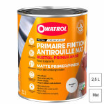 Owatrol - primaire antirouille rustol primer blanc mat ap60 2, 5l
