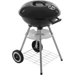 Primematik - barbecue � charbon rond 41x70 cm avec couvercle et roulettes grille barbecue pour jardin ...