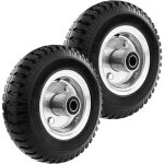 Primematik - roue de brouette solide 2 - pack 70 kg 8x2. 5' 203x64 mm pour charettes chariots et plates ...