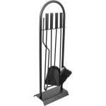 Primematik - serviteur de chemine set de 4 accessoires en fonte