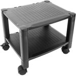 Primematik - table d'appoint 2 niveaux pour imprimante à roulettes Primematik - table d'appoint 2 niveaux pour imprimante à roulettes