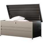 Toolport - primeyard� coffre de jardin 182x84x72 cm coffre de rangement ext�rieur m�tal anthracite �tanche ...